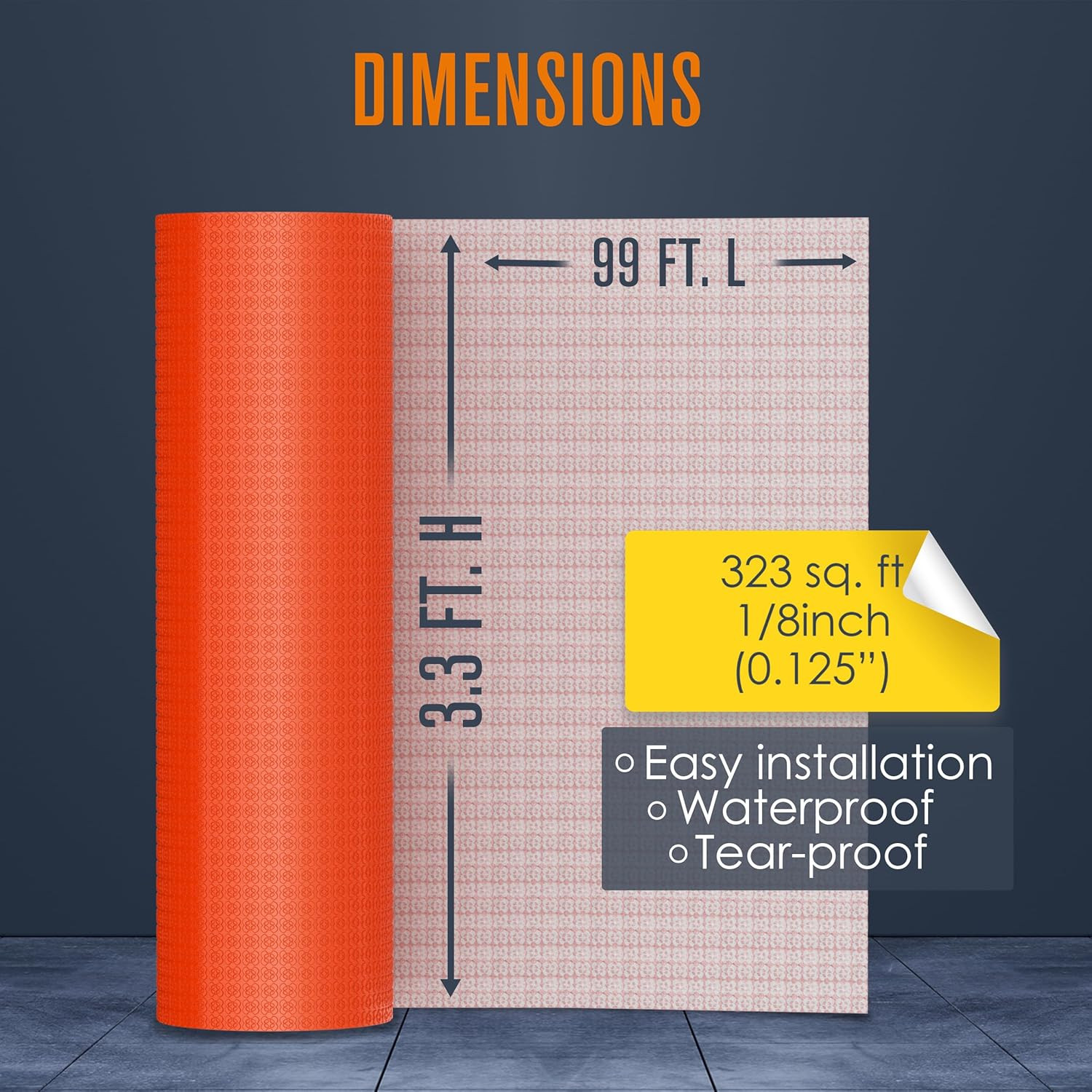 Uncoupling Membrane, Tile Underlayment, Tile Underlayment Membrane, Tile Membran