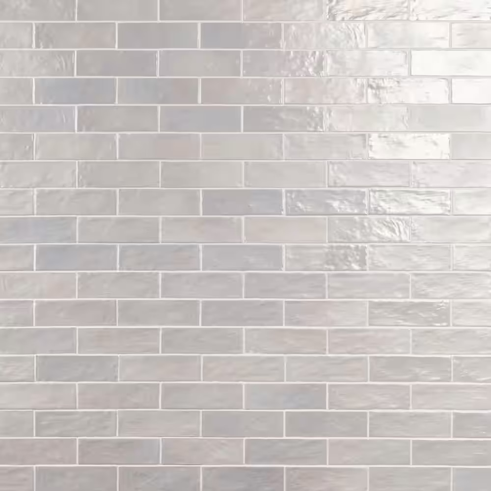 Amagansett Fog Gray 3 In. X 8 In. Mixed Finish Ceramic Subway Wall Tile (5.38 Sq