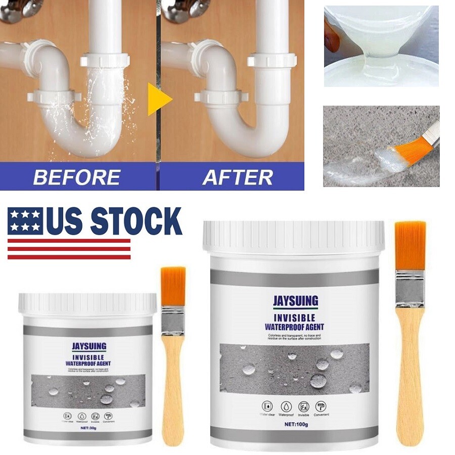 2Pcs Waterproof Insulating Sealant Bonding Sealant Invisible Anti-Leakage Agent
