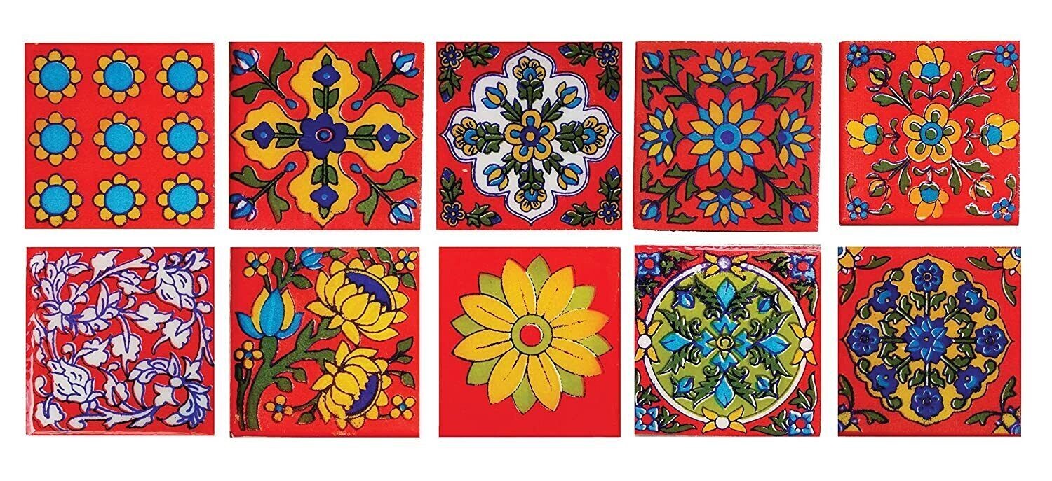 20 Pc Festive Crafted Tabletop Flooring Wall Interior Exterior Traditional 2×2”