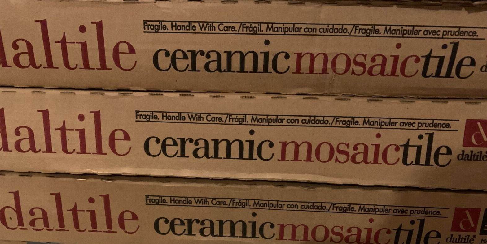 New Daltile Mosaic Keystone 12″ x 24″ Floor Tile White/Black Speckled *120sqft*