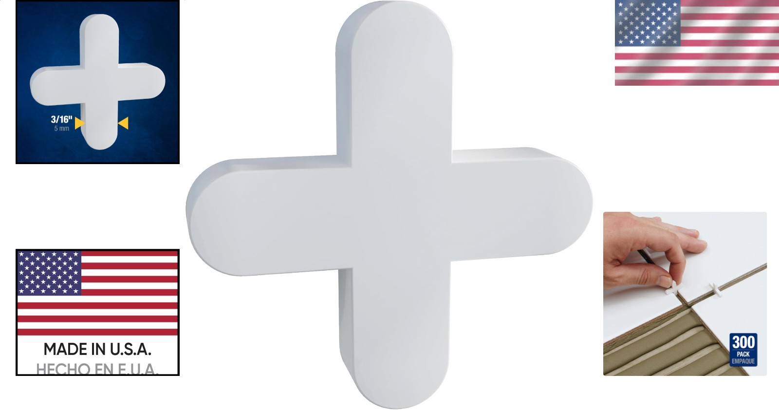 300-Count Flexible Easy Remove Ceramic Porcelain Stone