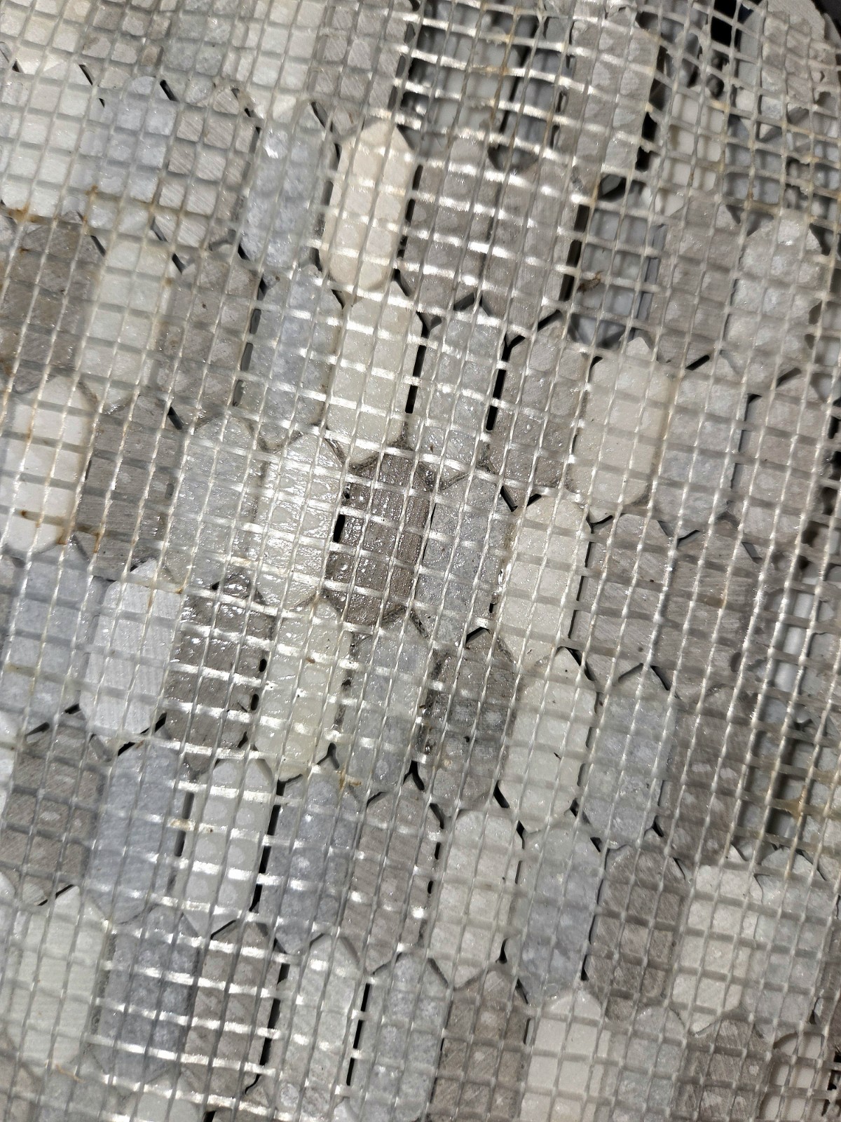 Marble Mosaic Tile Walker Zanger Tangent Hive Celeste 8.1 SF Hex Backsplash