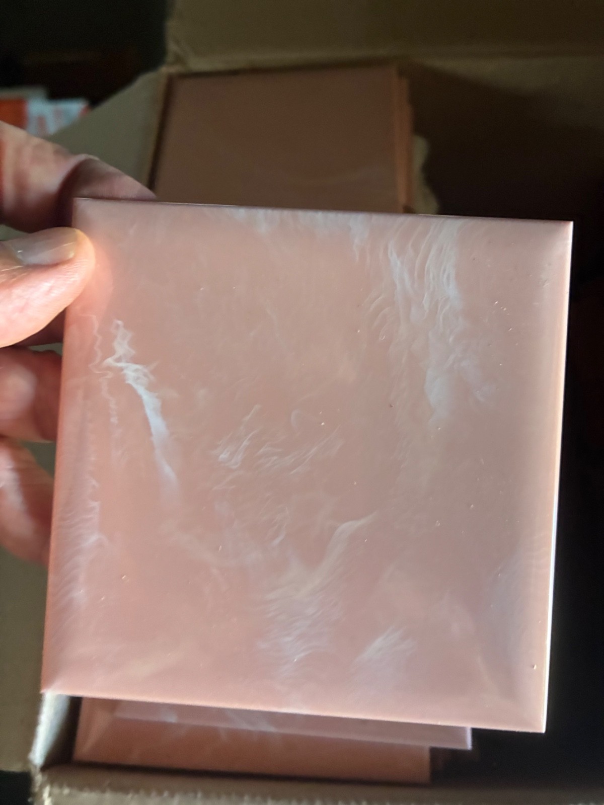 280 plastic wall tiles 4.2 inch square vintage mid-century modern plus see video