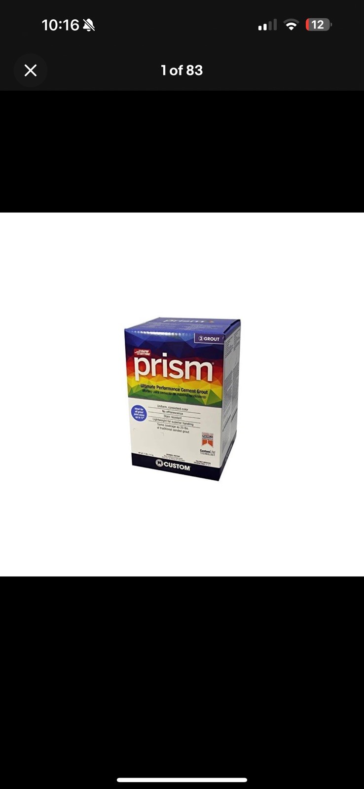 Custom Prism Ultimate Performance Grout – #380 Haystack – 17 lb