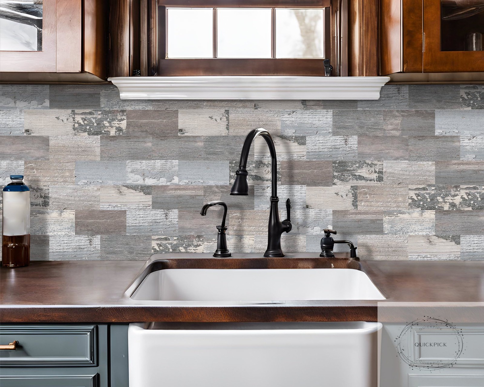 Peel and Stick Rustic Backsplash Wall Tile Self Adhesive for Kitchen Farmhouse