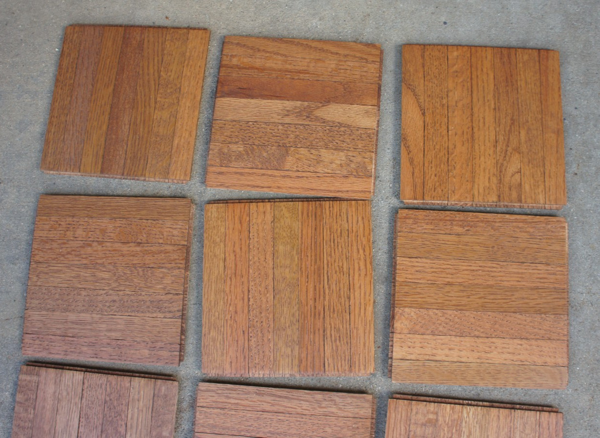 Parquet Flooring 6″x6″x5/16″ Solid Oak COLOR TILE HONEY CLASSIC 12 pcs New USA