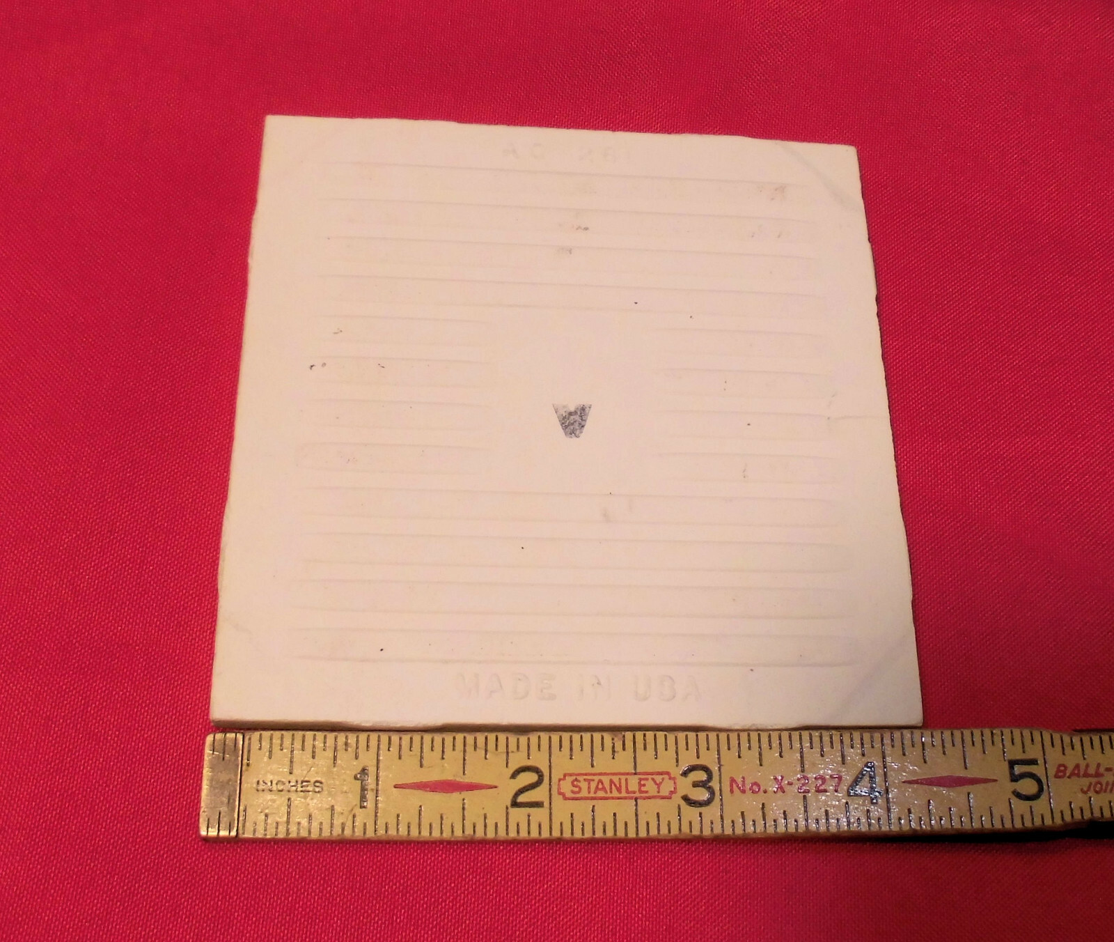 1 pc. Mist Light Green: Glossy Ceramic Tile by American Olean 4-1/4″ NOS