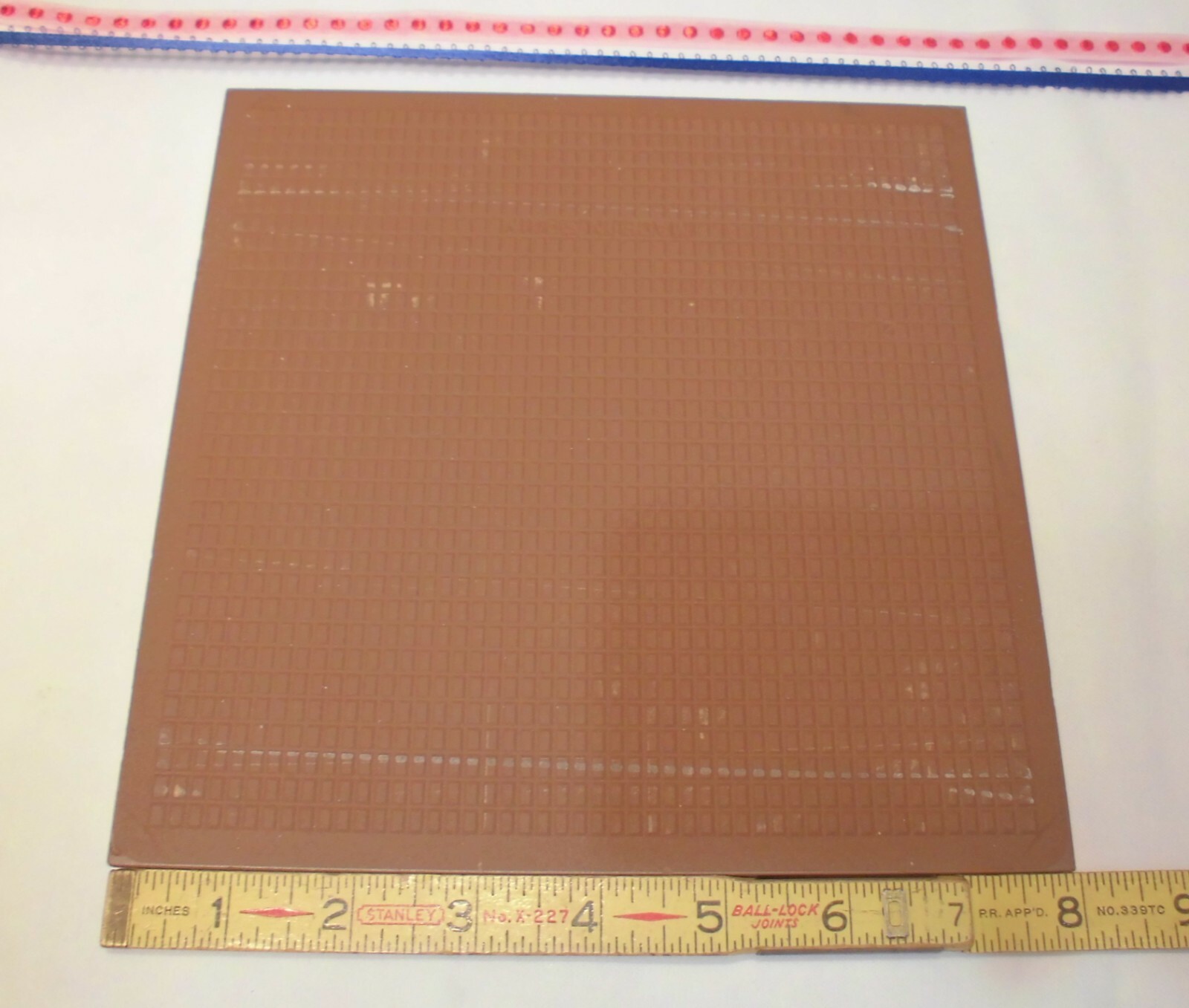 1 pc. “White – Peppered” Ceramic Floor Tile: 8″ X 8″ Textured, made in Spain