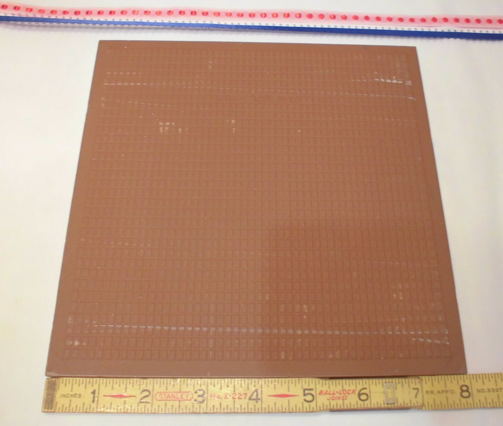 1 pc. “White – Peppered” Ceramic Floor Tile: 8″ X 8″ Textured, made in Spain