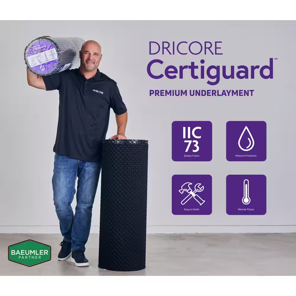 Certiguard 80 Sq. Ft. 40.5 In. W 25.7 Ft. 0.7 Mm Premium Underlayment for Engine