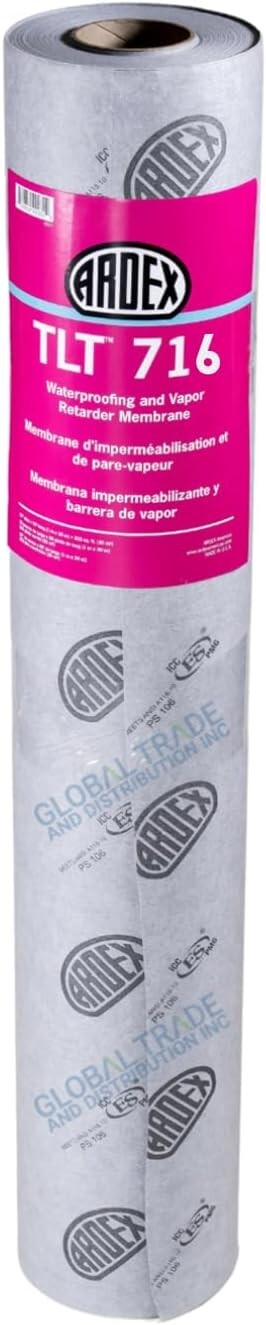 ARDEX TLT 716 Waterproof Vapor Retarder Membrane 108 Sq Ft Roll (3.3 Ft x 33 Ft)