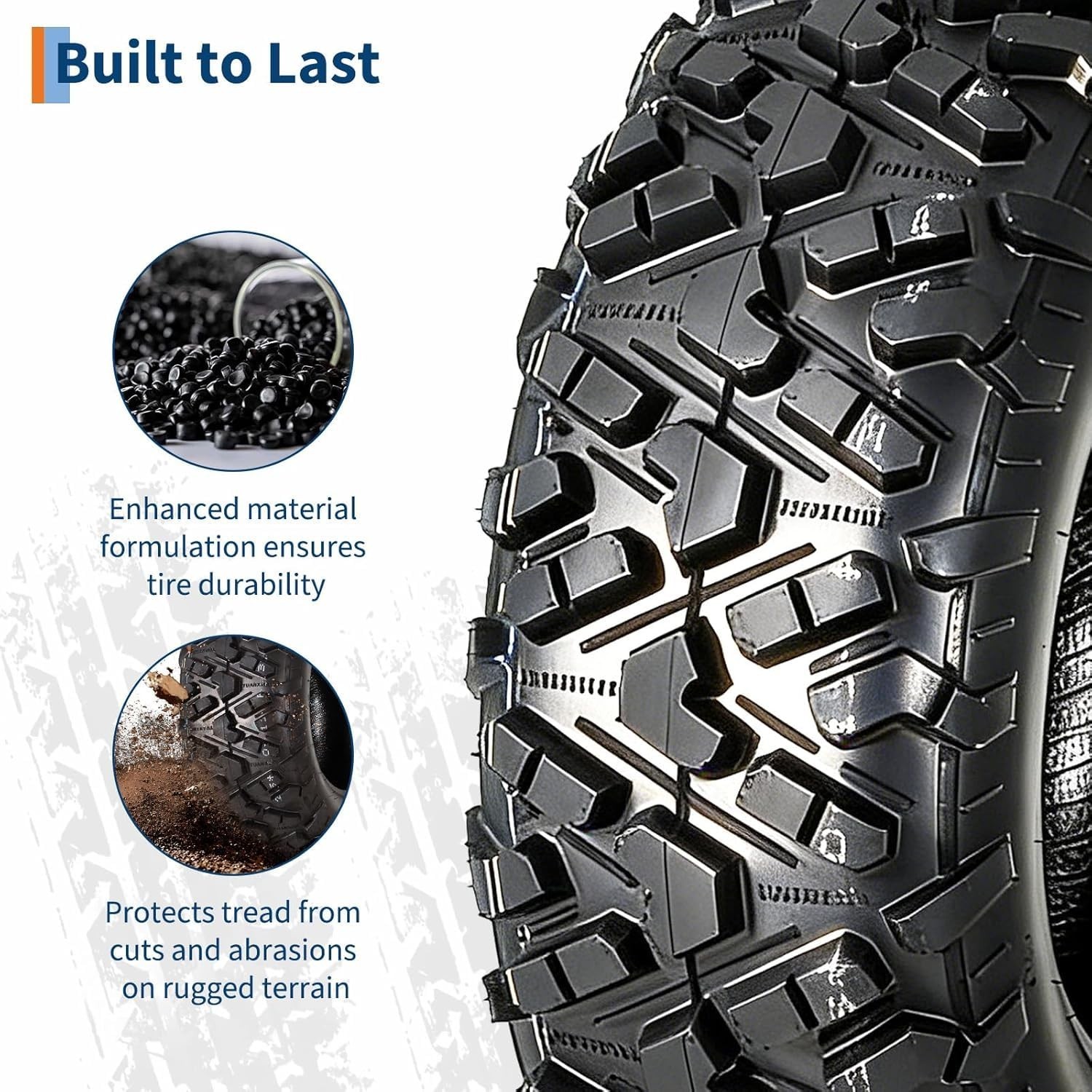 27×11-12 ATV UTV Tires, 27x11x12 All-Terrain Tubeless Tires, 6PR Heavy Duty f…
