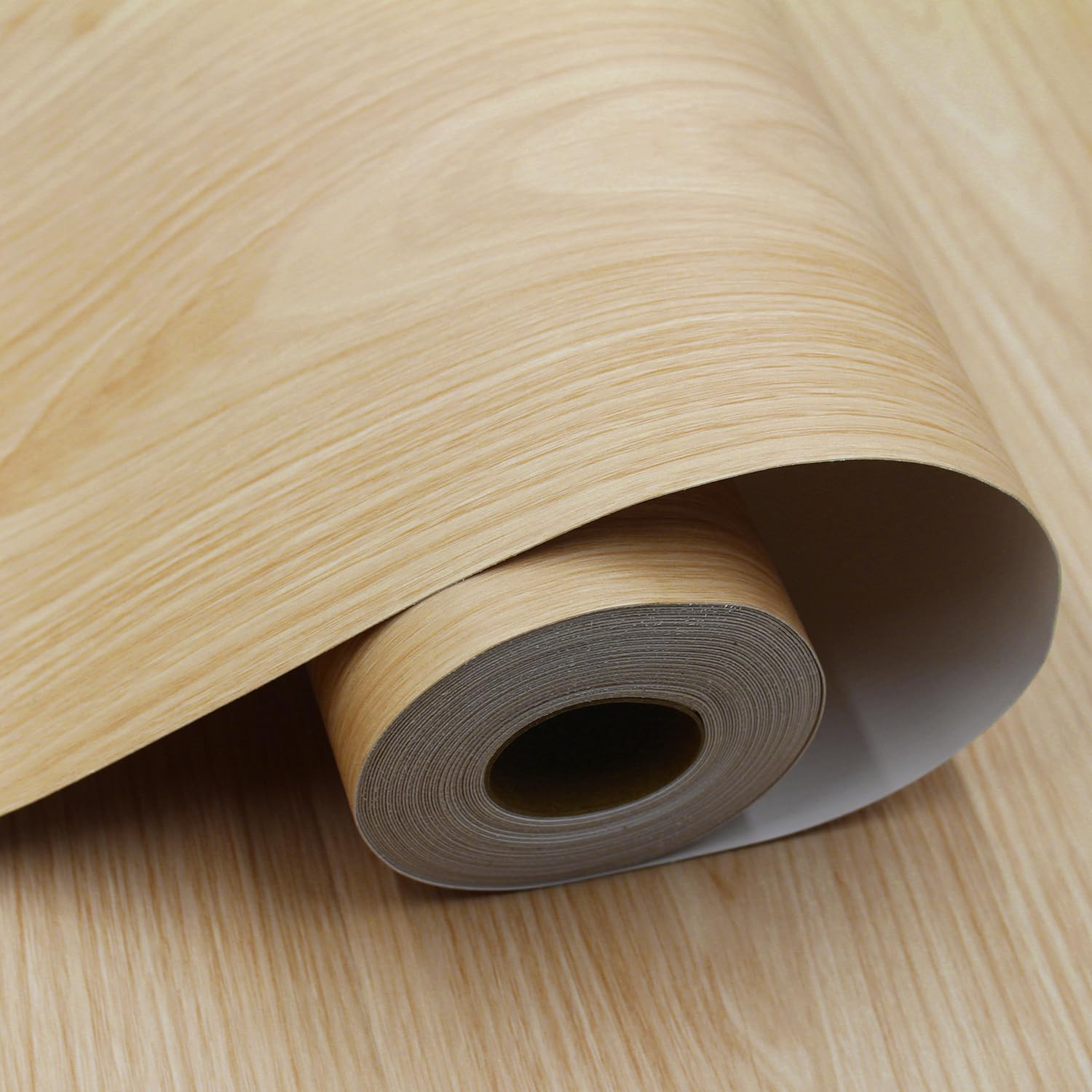 Wood Grain Peel and Stick Floor Tiles – 11.8” Width, Full Roll Length of 590″ –