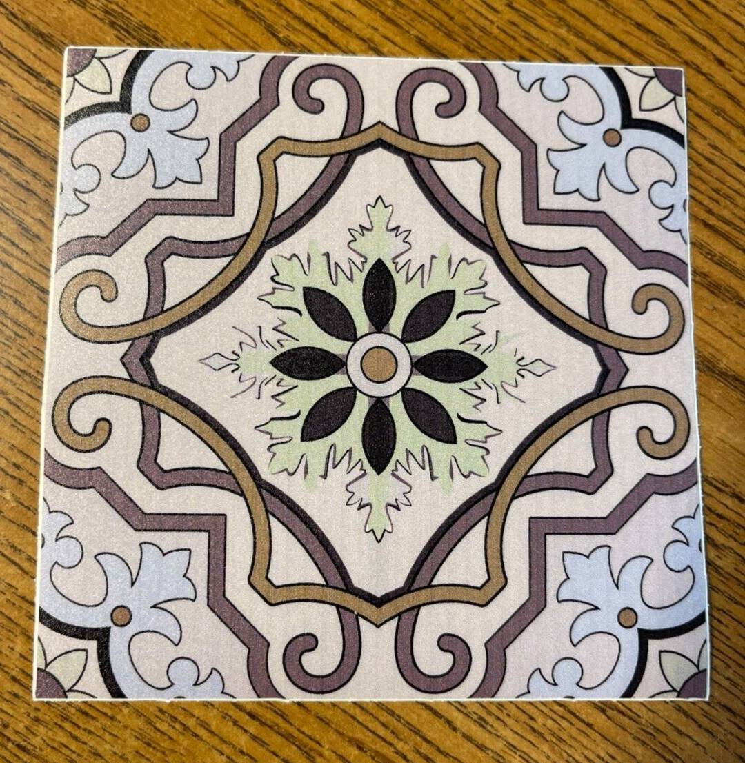 Mi Alma 4″ x 4″ Vinyl Peel/Stick Mosaic Tile, Set of 24″, Multi-Color C50