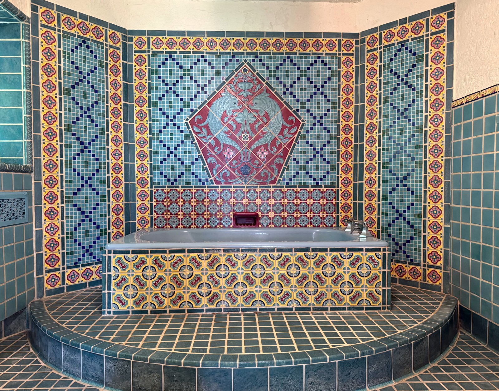 Mueller Mosaic Co. Figural Tile Medallion- Windsor House Master Bath, NFT101