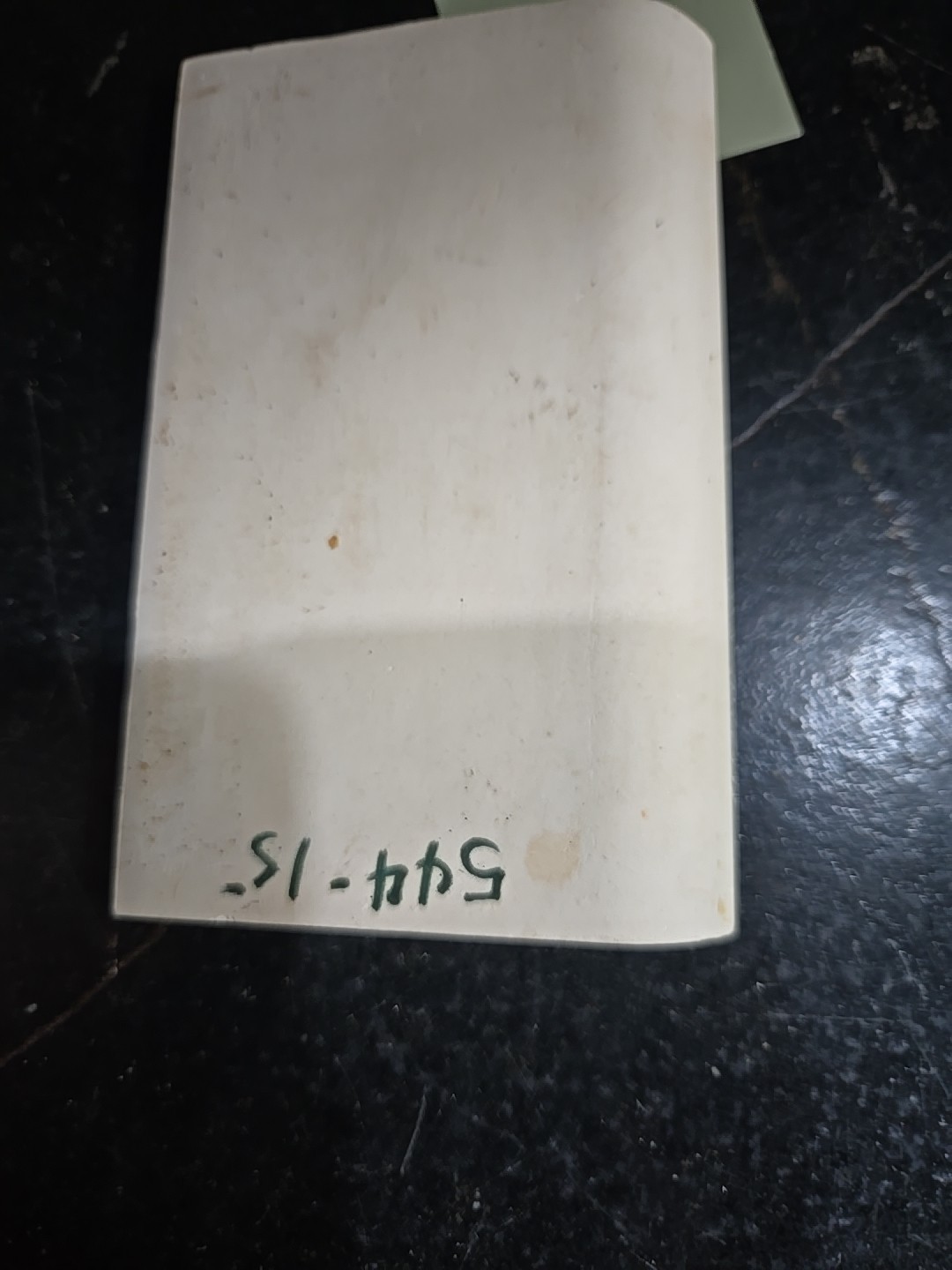 Vintage 6 1/8 X 3 7/8″ NOS Cove Base Sage Green Tile