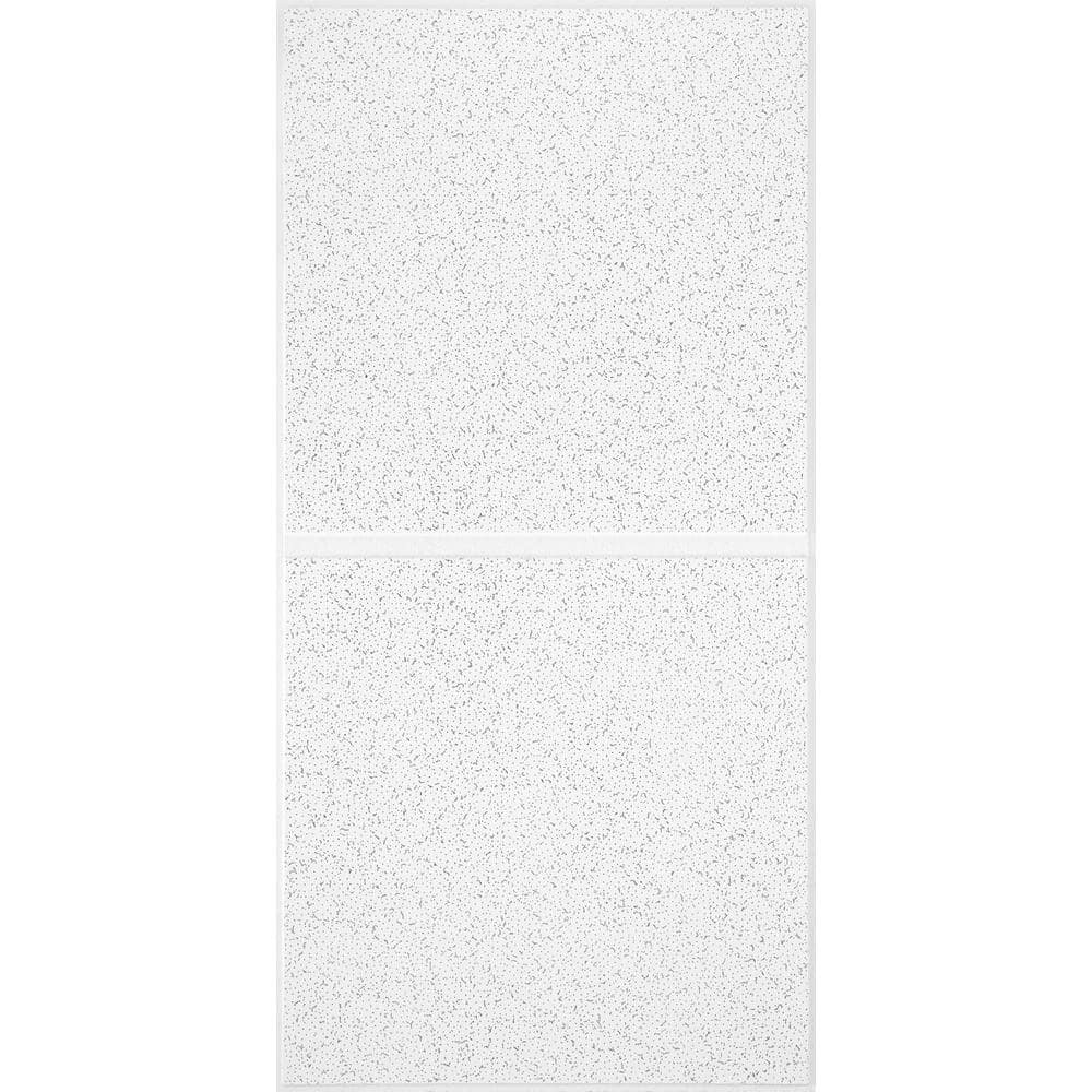 Drop Ceiling Tile 2 ft. x 4 ft. Fiberboard Commercial Spaces Acoustic 80 sq ft