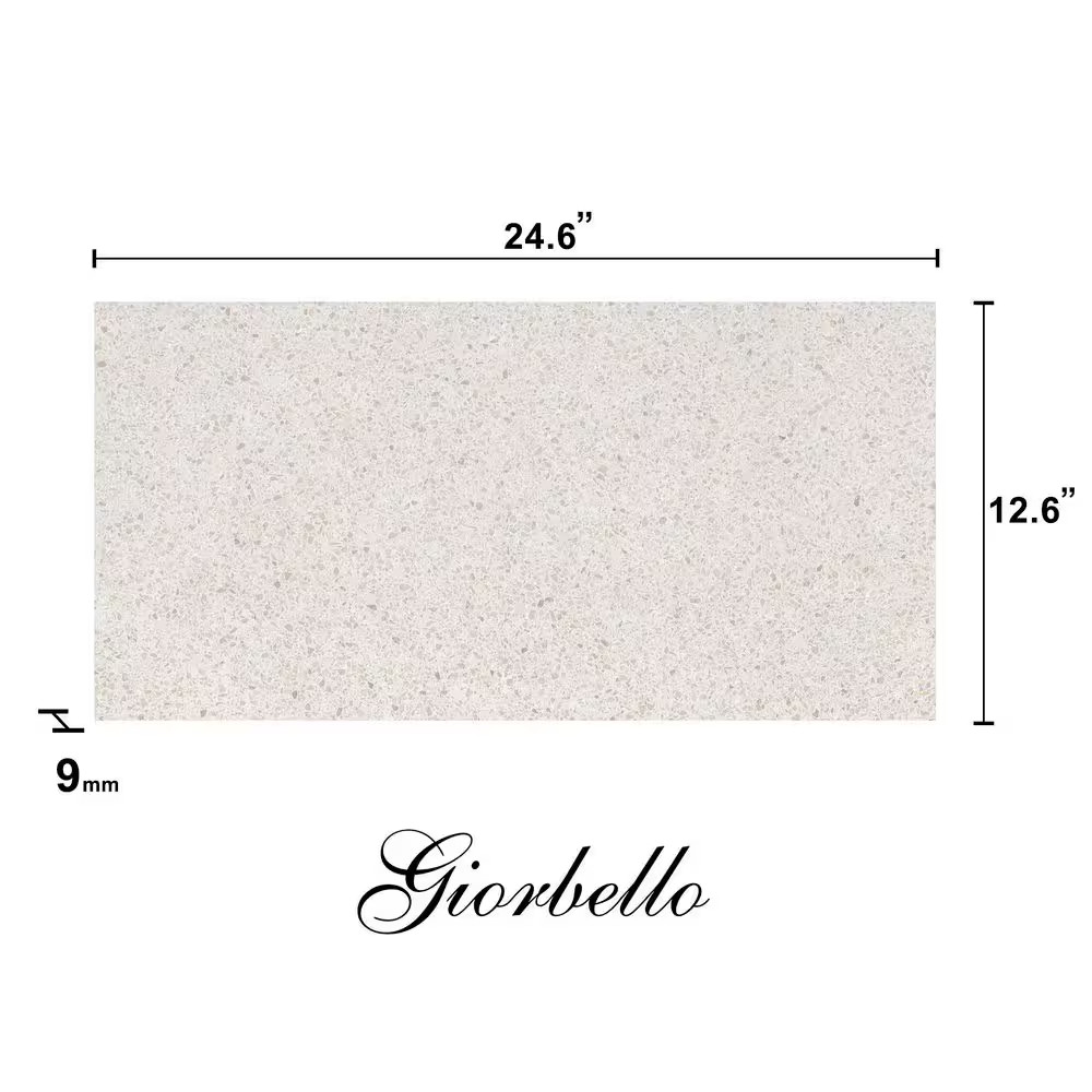 Spanish Pureform Terrazzo 12 In. X 24 In. X 9Mm Porcelain Floor and Wall Tile Ca
