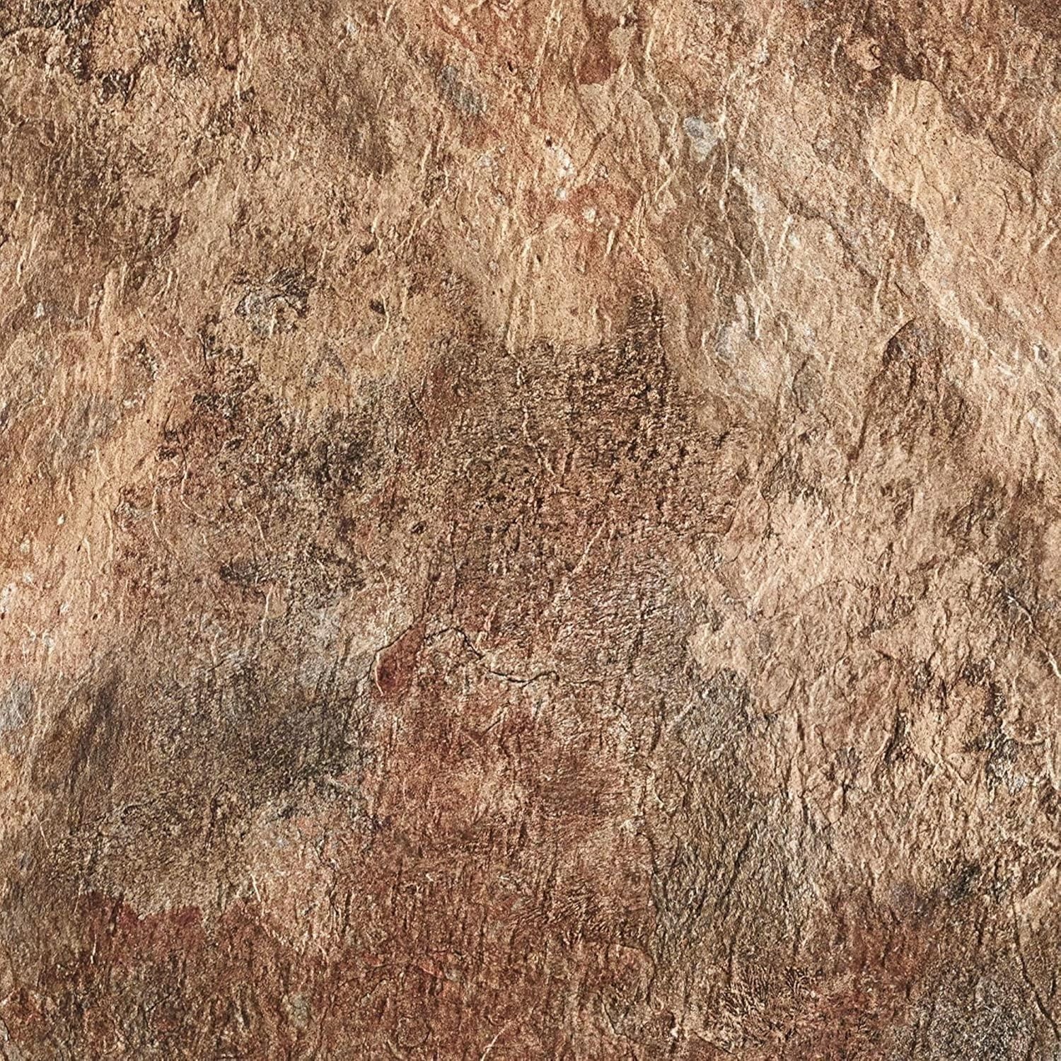 Majestic Self Adhesive 18-Inch Square Vinyl Floor 18″X18″ Rustic Copper Slate