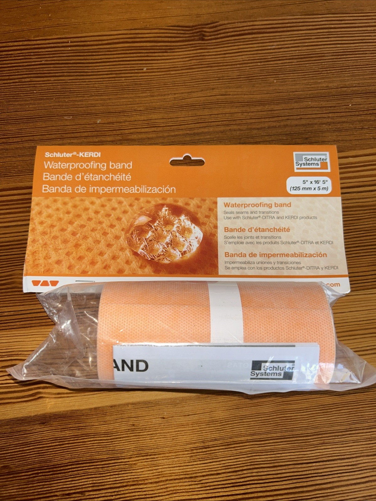 NEW Schluter Kerdi Waterproofing Band Germany 5”x16’5” in Package