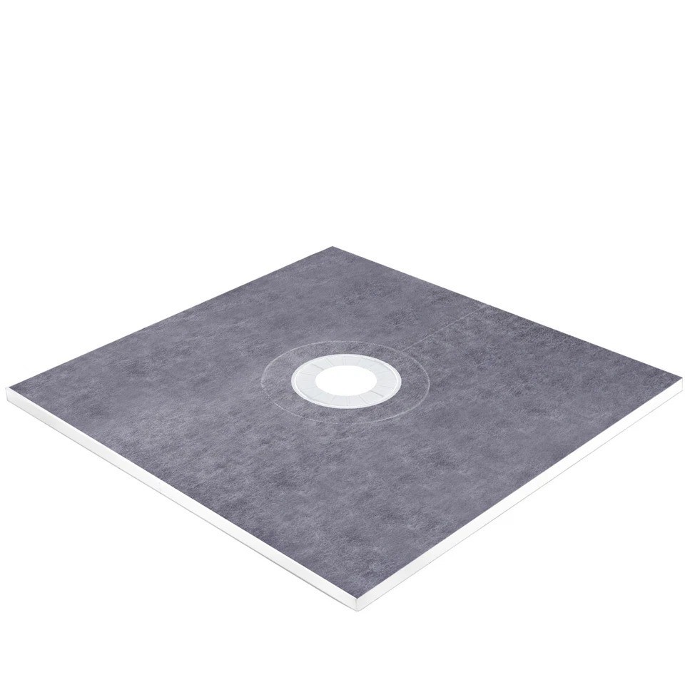Waterproofing Shower Kit Shower Kit Tray 48”x48” with Central Drain ABS
