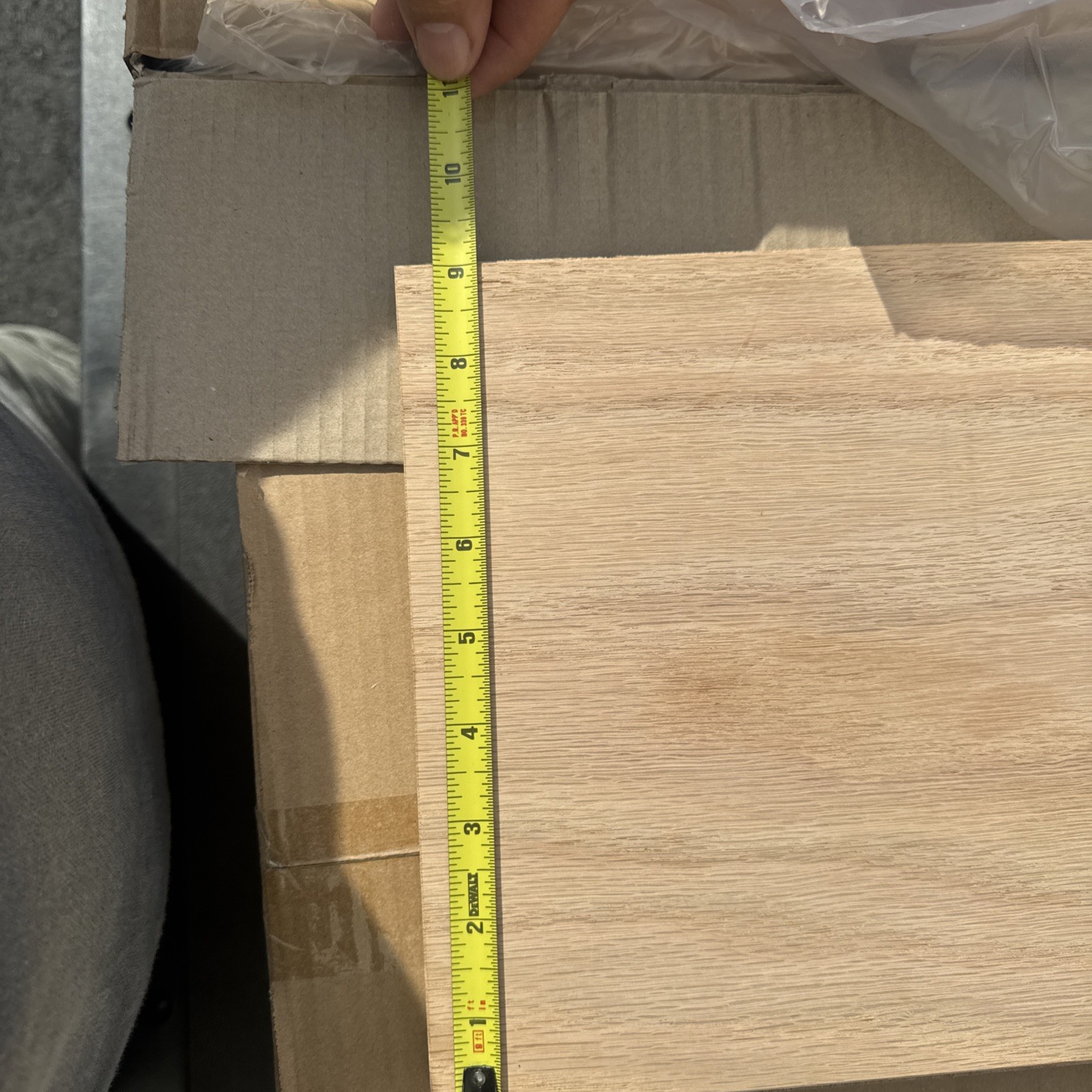 New Parquet Flooring; 18 Square Feet of Natural K-block Unfinished red oak .