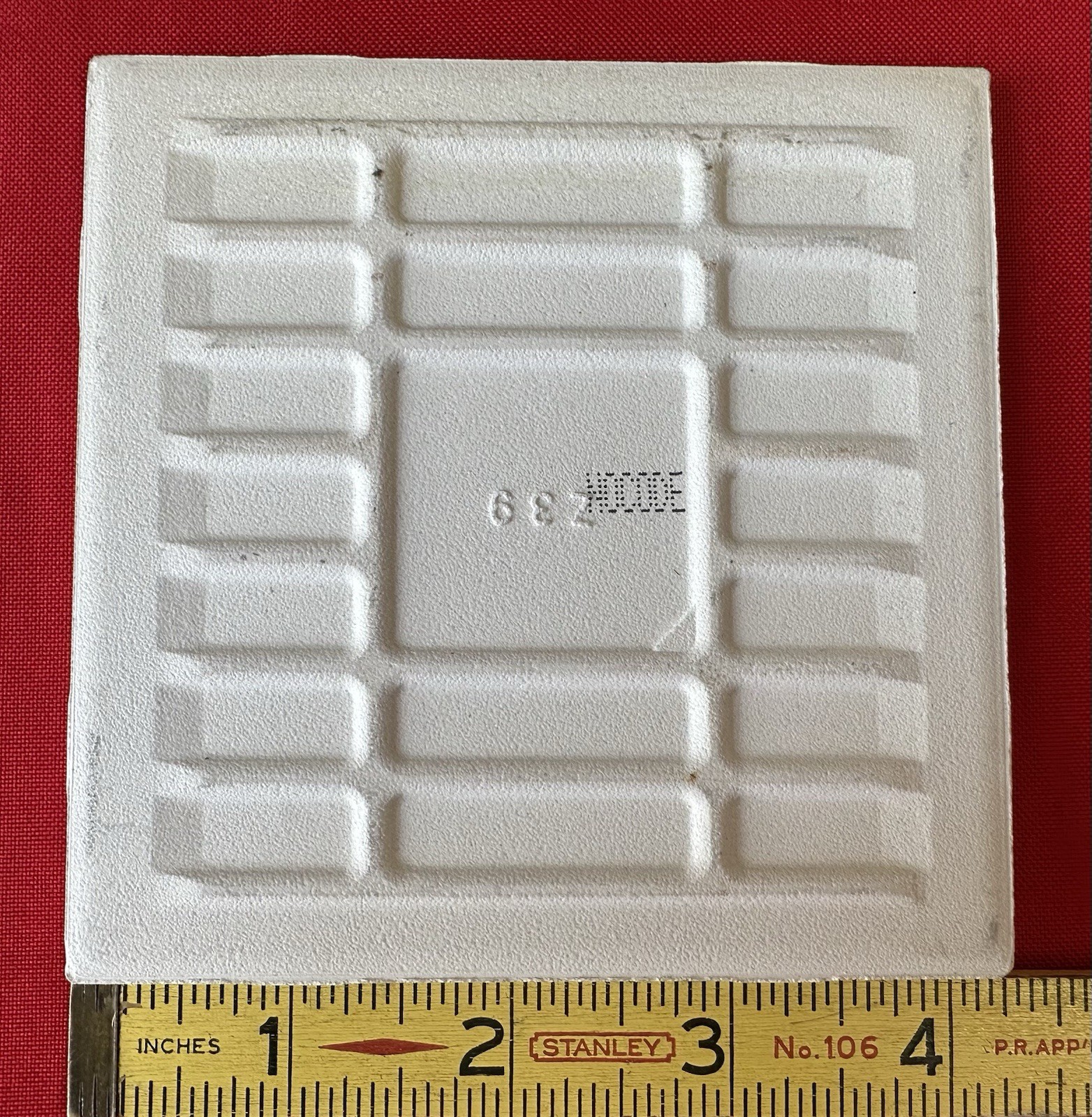 1 pc. Glossy *Desert Gray* Ceramic Tile by Daltile…4-1/4″ NEW STOCK