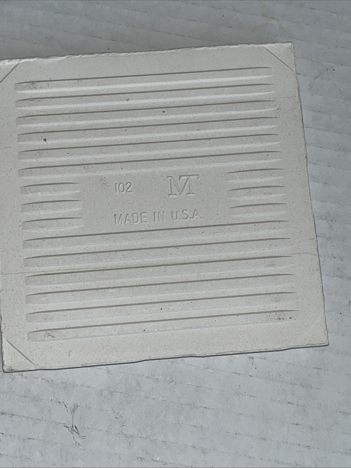 1 pc. #314 Linen 4-1/4″ Wall Tile Ceramic Tile Monarch Tile Co. Vintage Tile