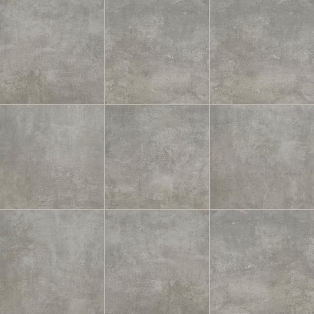 Beton Gray 2 Cm. X 24 In. X 24 In. Matte Porcelain Stone Look Paver Tile (8 Sq.