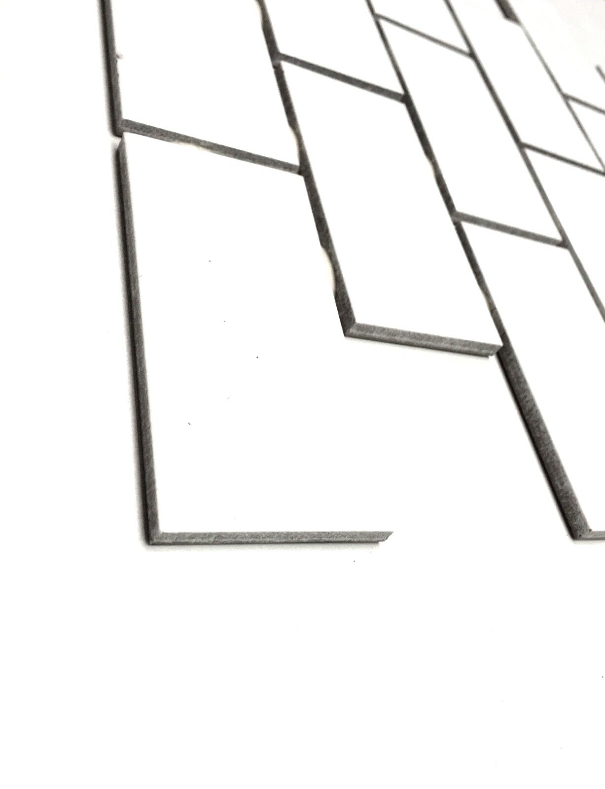 2×4 White Subway Glossy Ceramic Wall Tile Kitchen Backsplash Bathroom (10 SHEET)