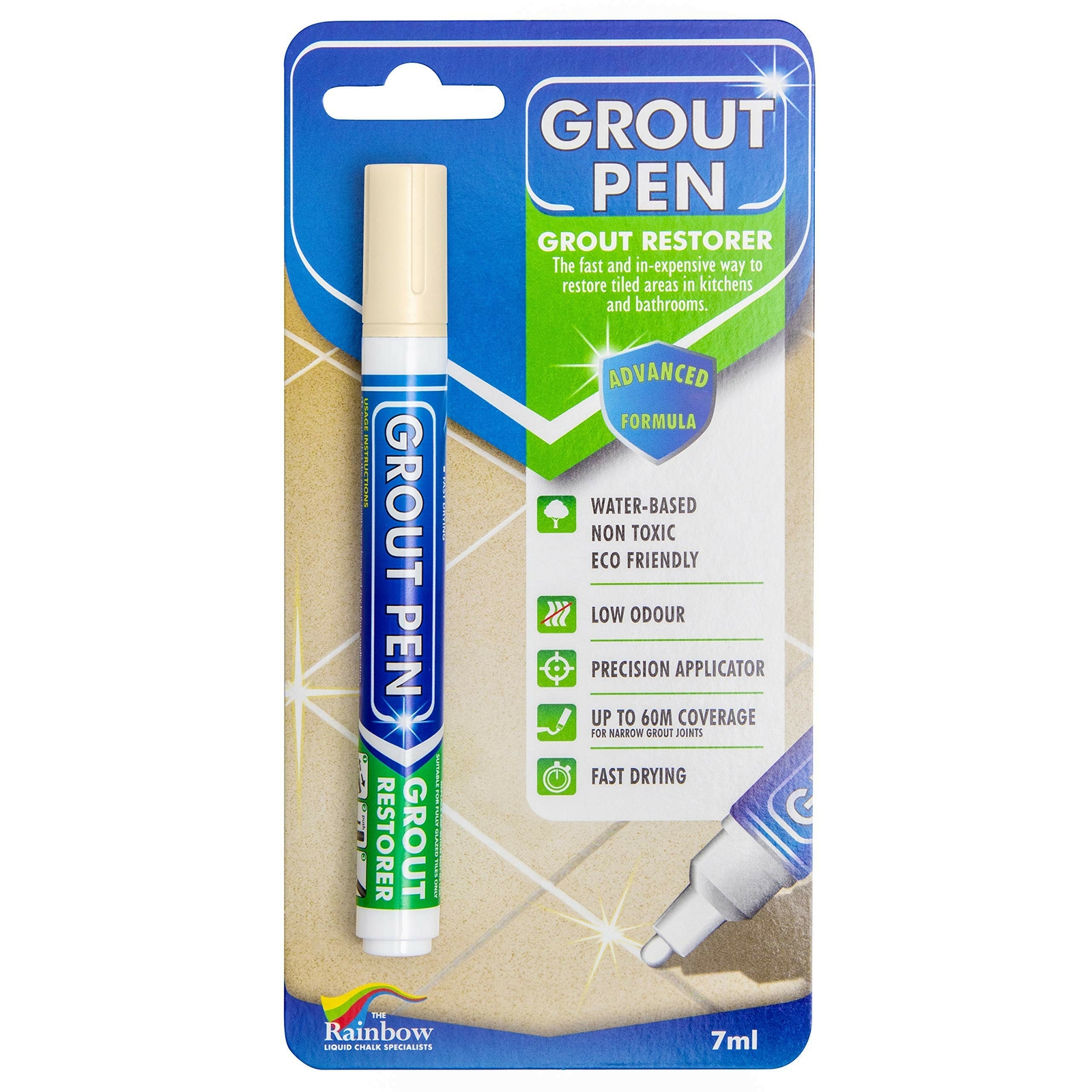Grout Pen Yellow Cream Tile Paint Marker: Waterproof Tile Grout Colorant Pen