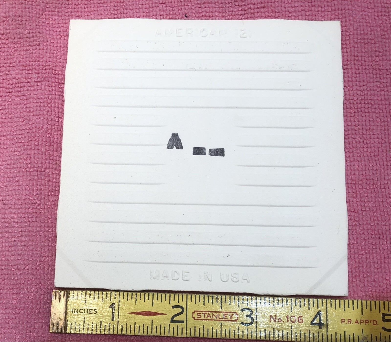 1 pc. Vintage *Pink Blush* Glossy Ceramic Tile #23 by American Olean 4-1/4″ New