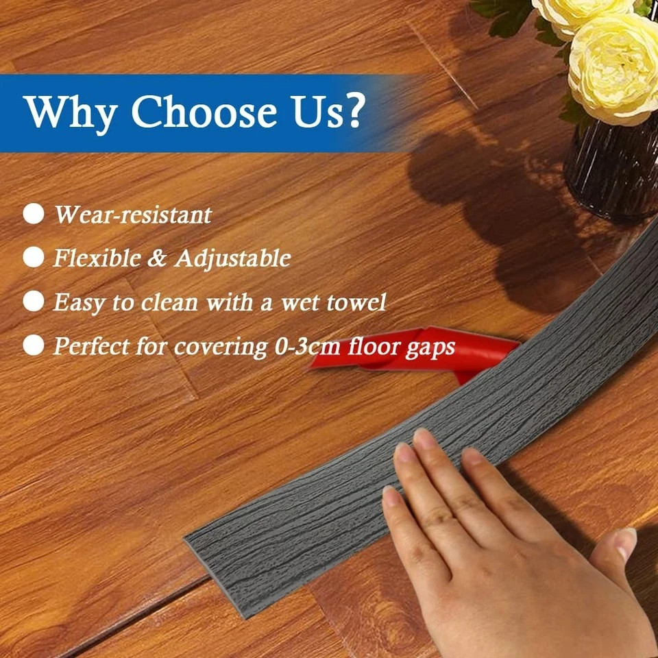 Floor Transition Strip Self Adhesive Floor Cover Strips Laminate 2″ Wide Vinyl