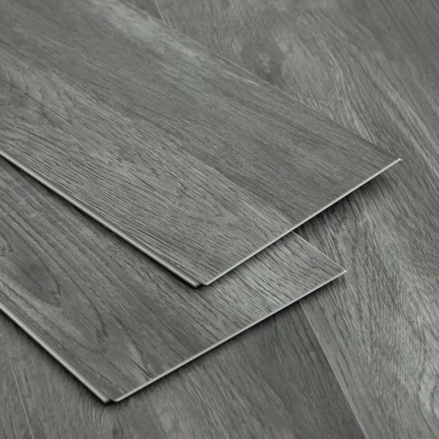 vinyl flooring Plank 48” * 6” 39 Mil gray or brown 25.5 square feet / Box