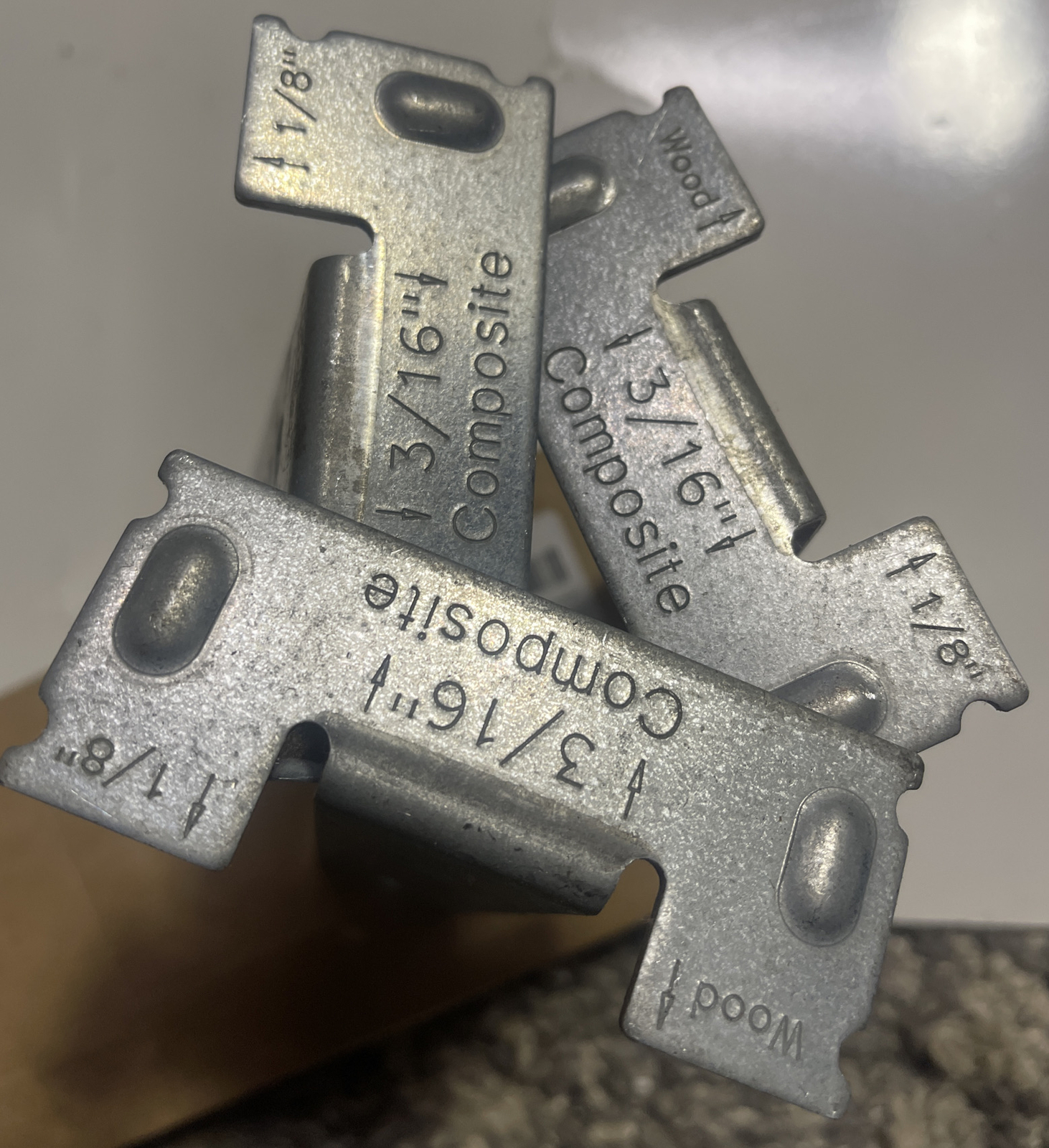 1/8” x 3/16”DECK SPACING TOOL Fastening Tool 3pk for Use with 5-1/2 Inch Deck