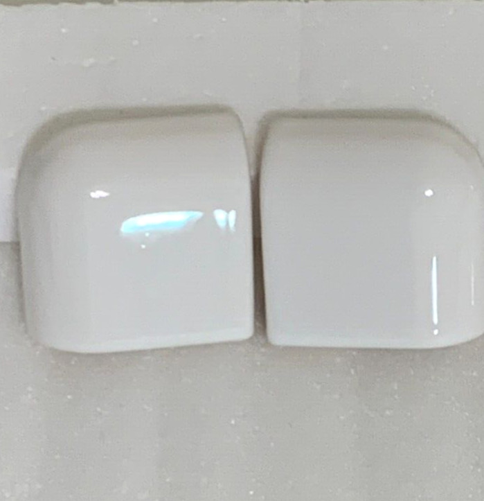 New Daltile White #100 2″ x 2″ Radius Bullnose Ceramic Corner Gloss – 4 pieces