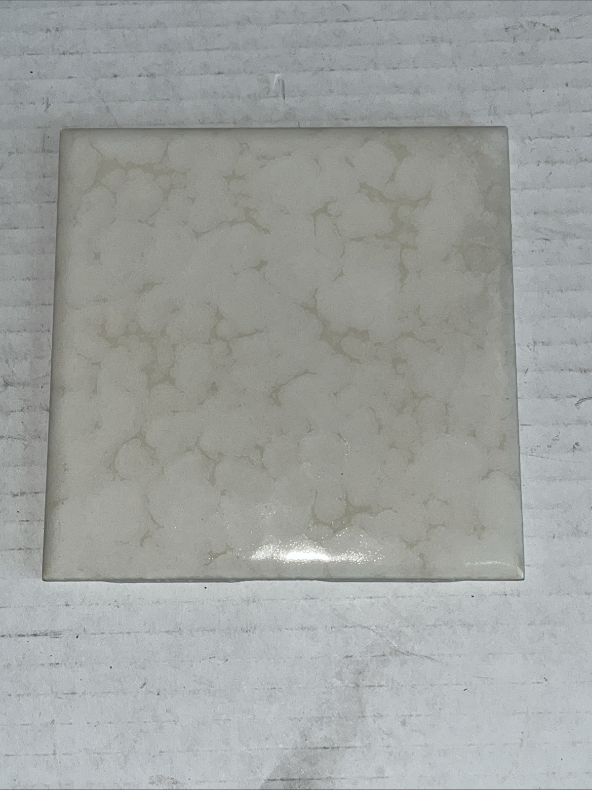 1 pc. #314 Linen 4-1/4″ Wall Tile Ceramic Tile Monarch Tile Co. Vintage Tile