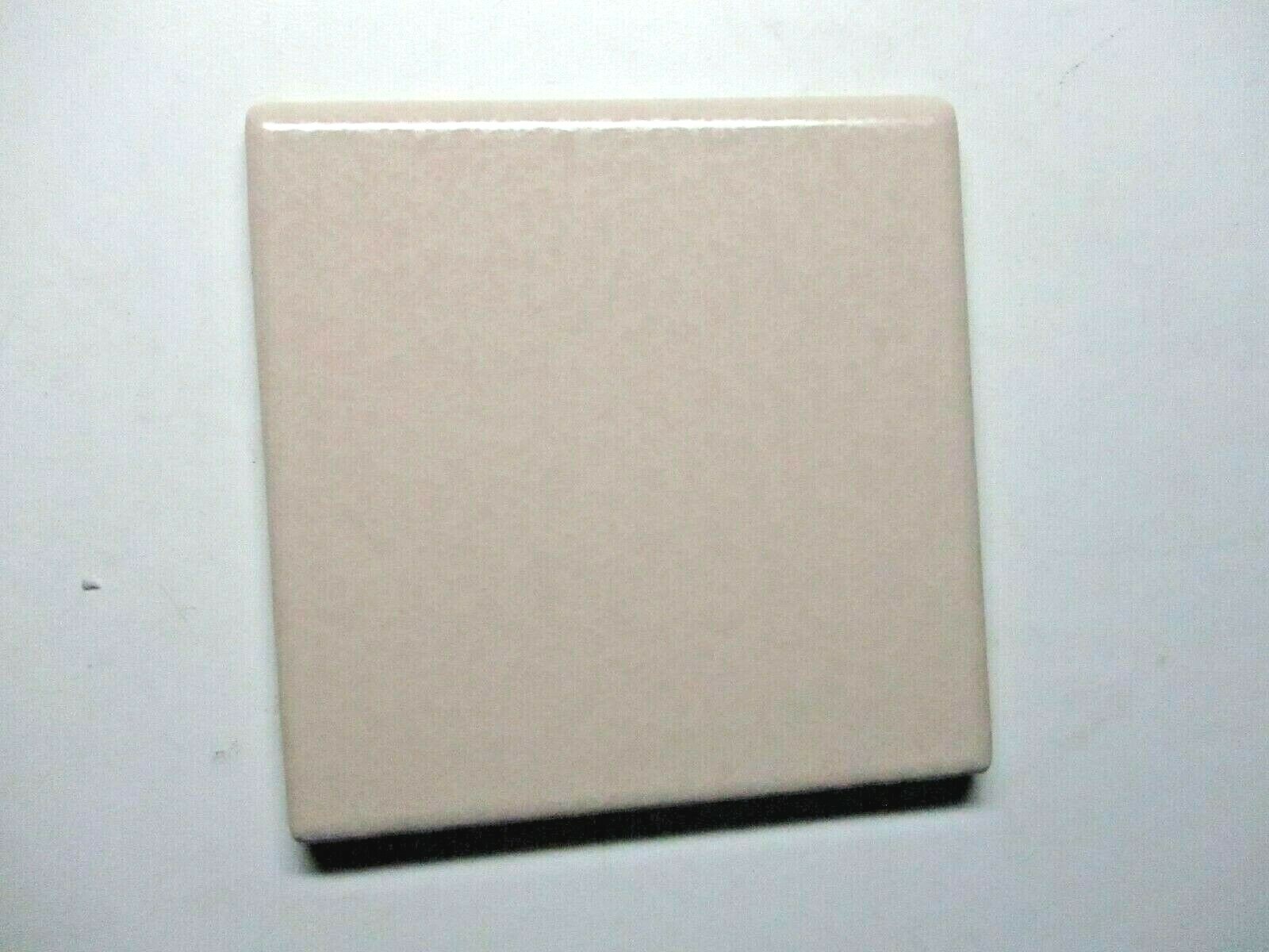 1 Bullnose Wall Tile Mannington USA 4-3/8″ Ceramic Crystalline Beige Dimpled Vtg