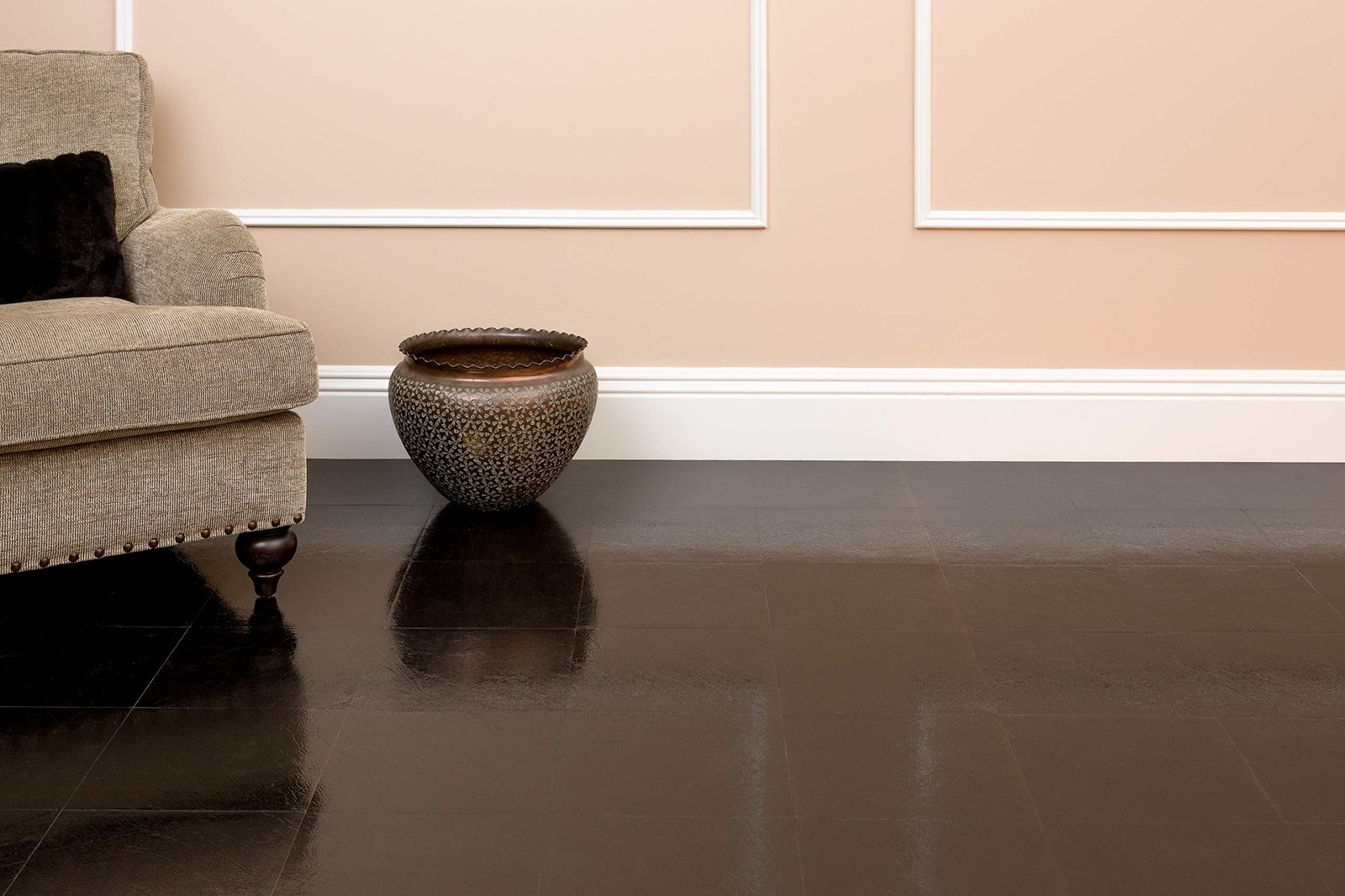 20 Pack Black Pattern Peel and Stick Vinyl Floor Tiles 12×12 Inch