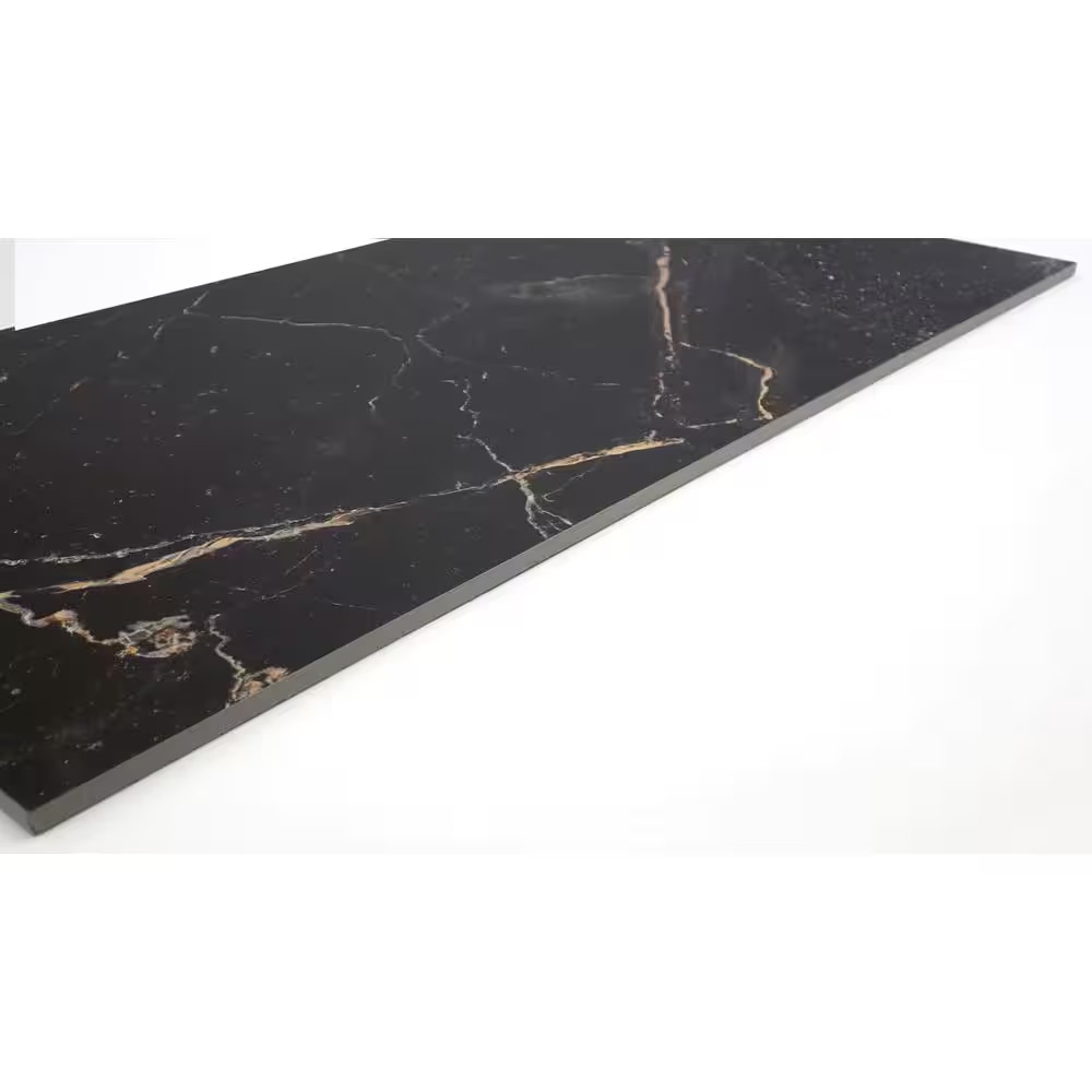 Parkview Brown 11.81 In. X 23.62 In. Polished Porcelain Field Tile