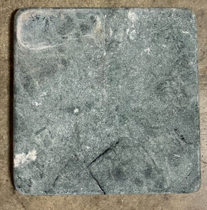Green Natural Stone 4×4 Tumbled Tile Marble Remodel Stone Floor 9 Tiles T-95B