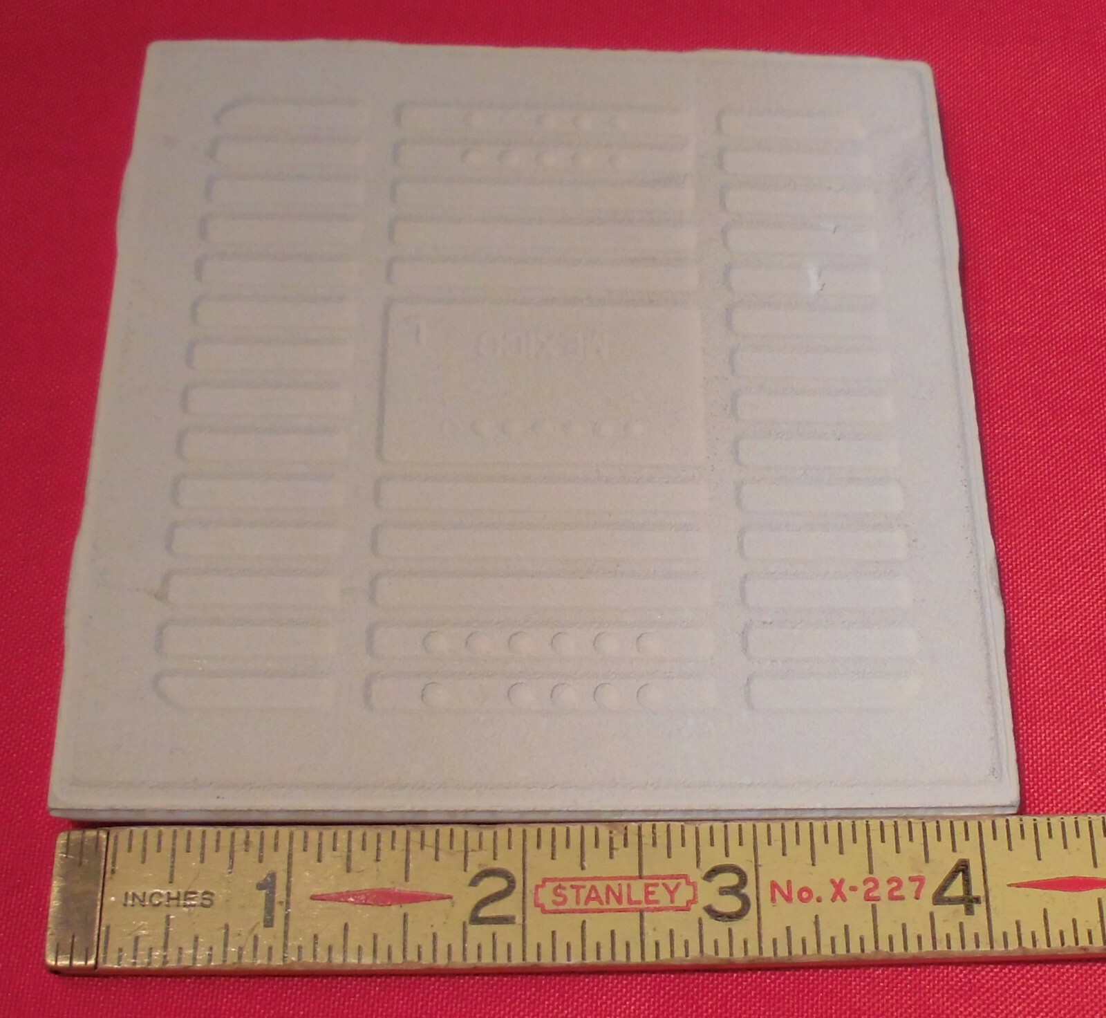1 pc. *Biscuit* 4-1/4″ Ceramic Bullnose Tile by Daltile Co.: Glossy NEW Stock