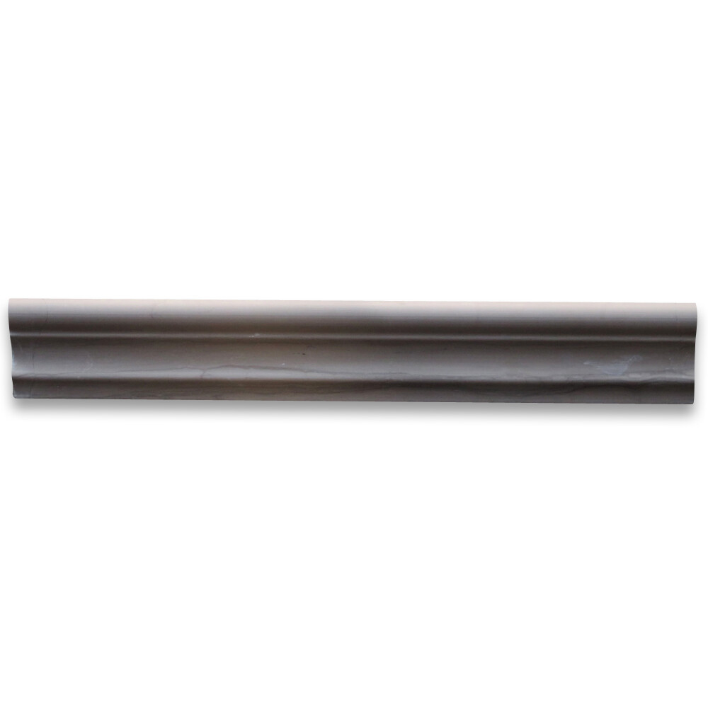 Y13H Athens Grey Marble Chair Rail Haisa Dark Molding Tile 2×12 Honed