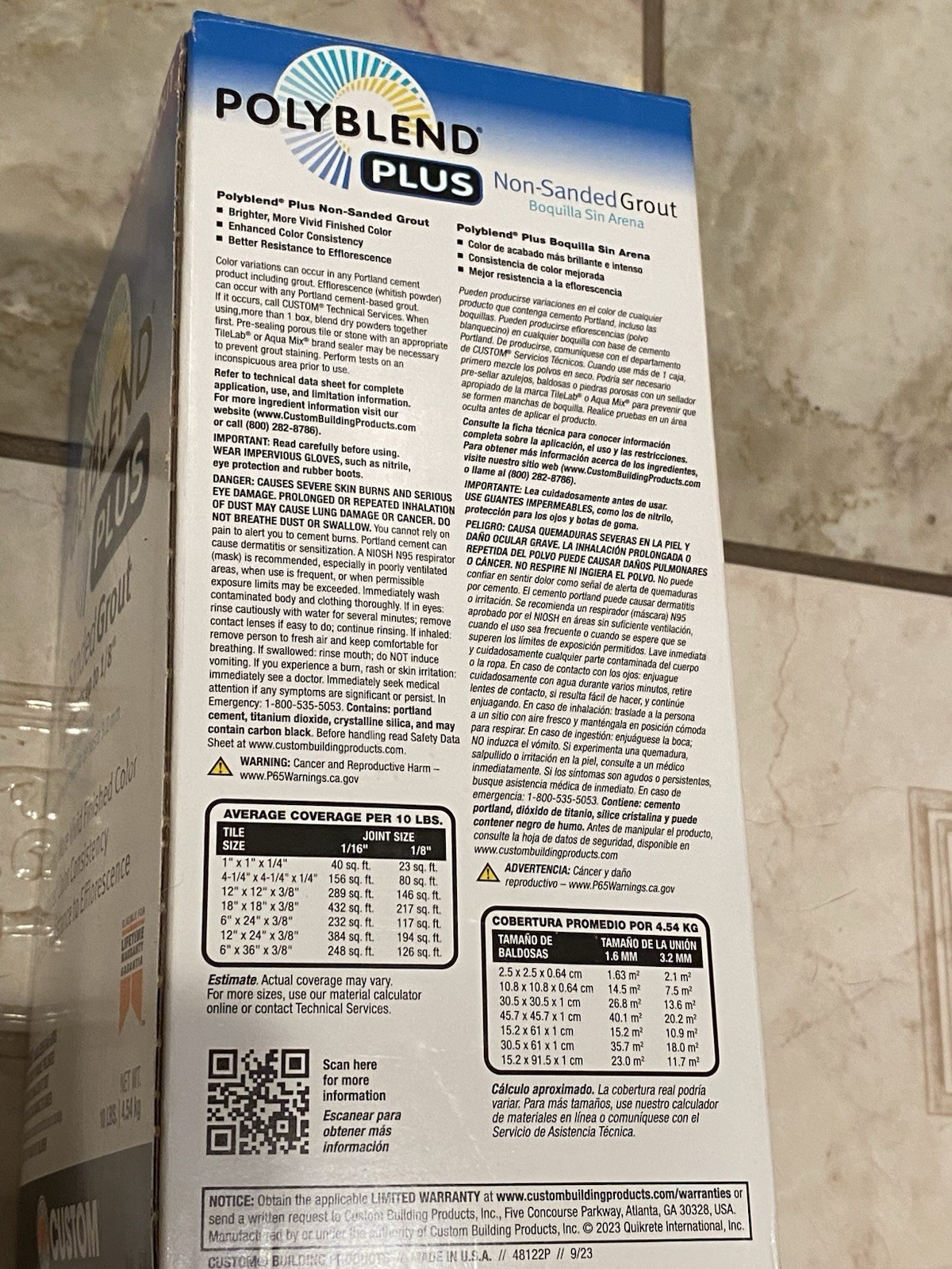 Polyblend Plus Non-Sanded Grout Delorean Grey, 10lb