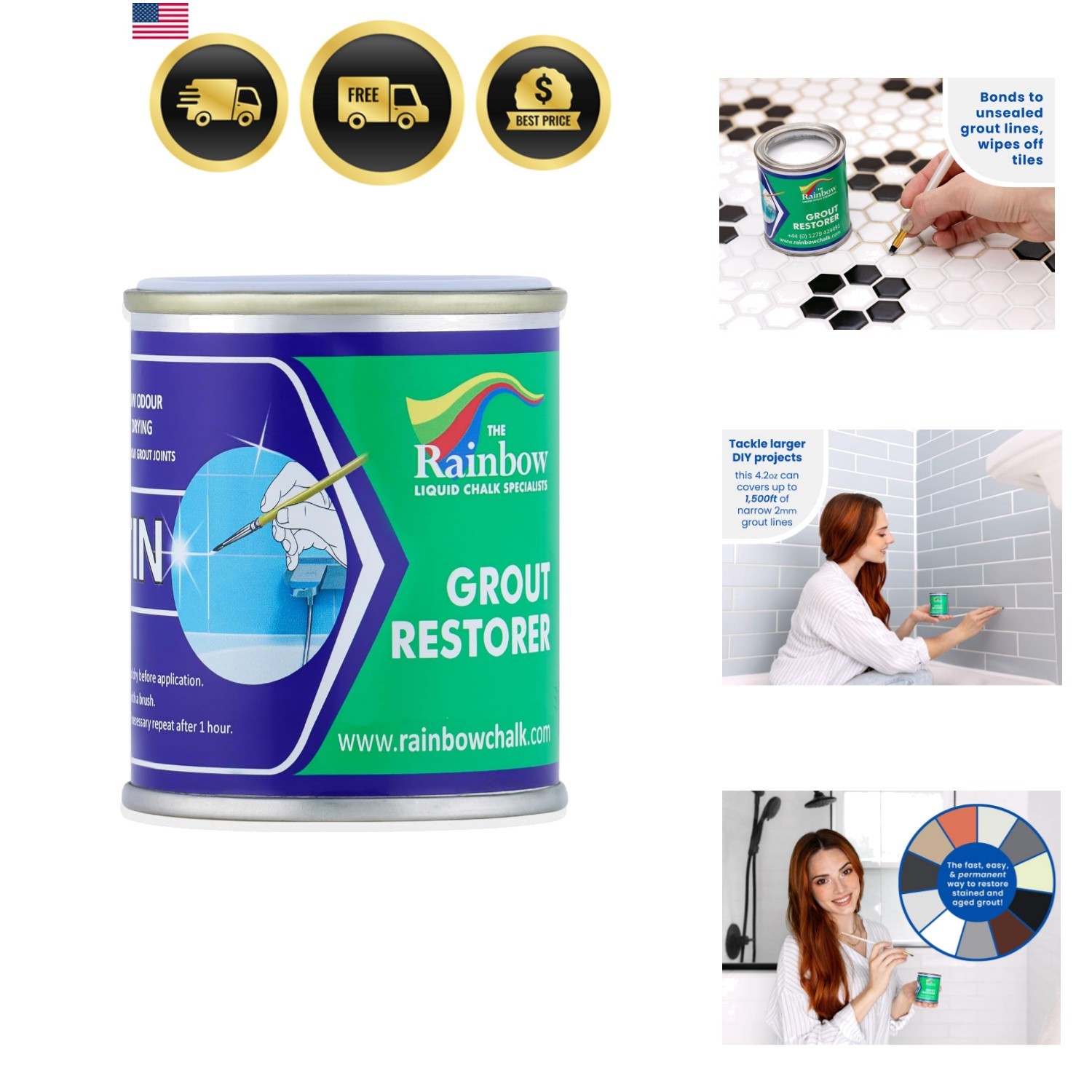 Grout Pen White Grout Paint: Waterproof Tile Paint Grout Refresh Restorer for…