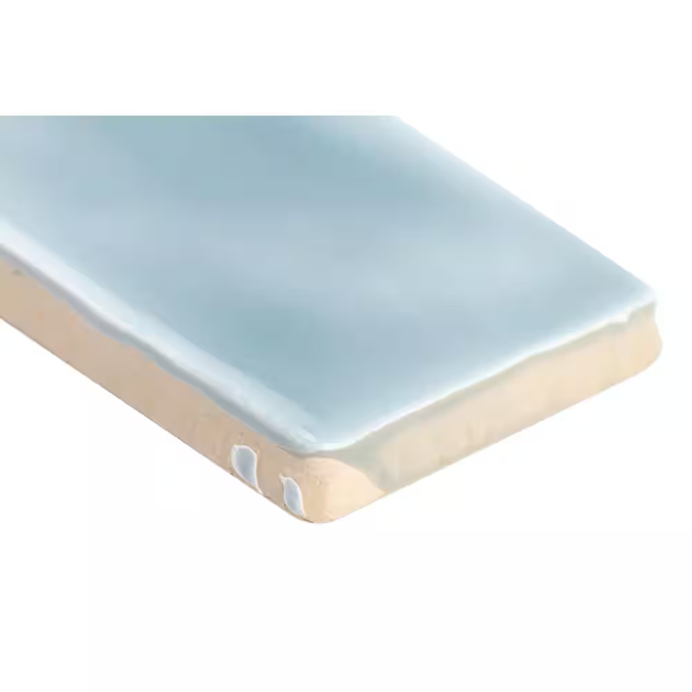 Newport Light Blue 2 In. X 10 In. X 11Mm Polished Ceramic Subway Wall Tile (40 P