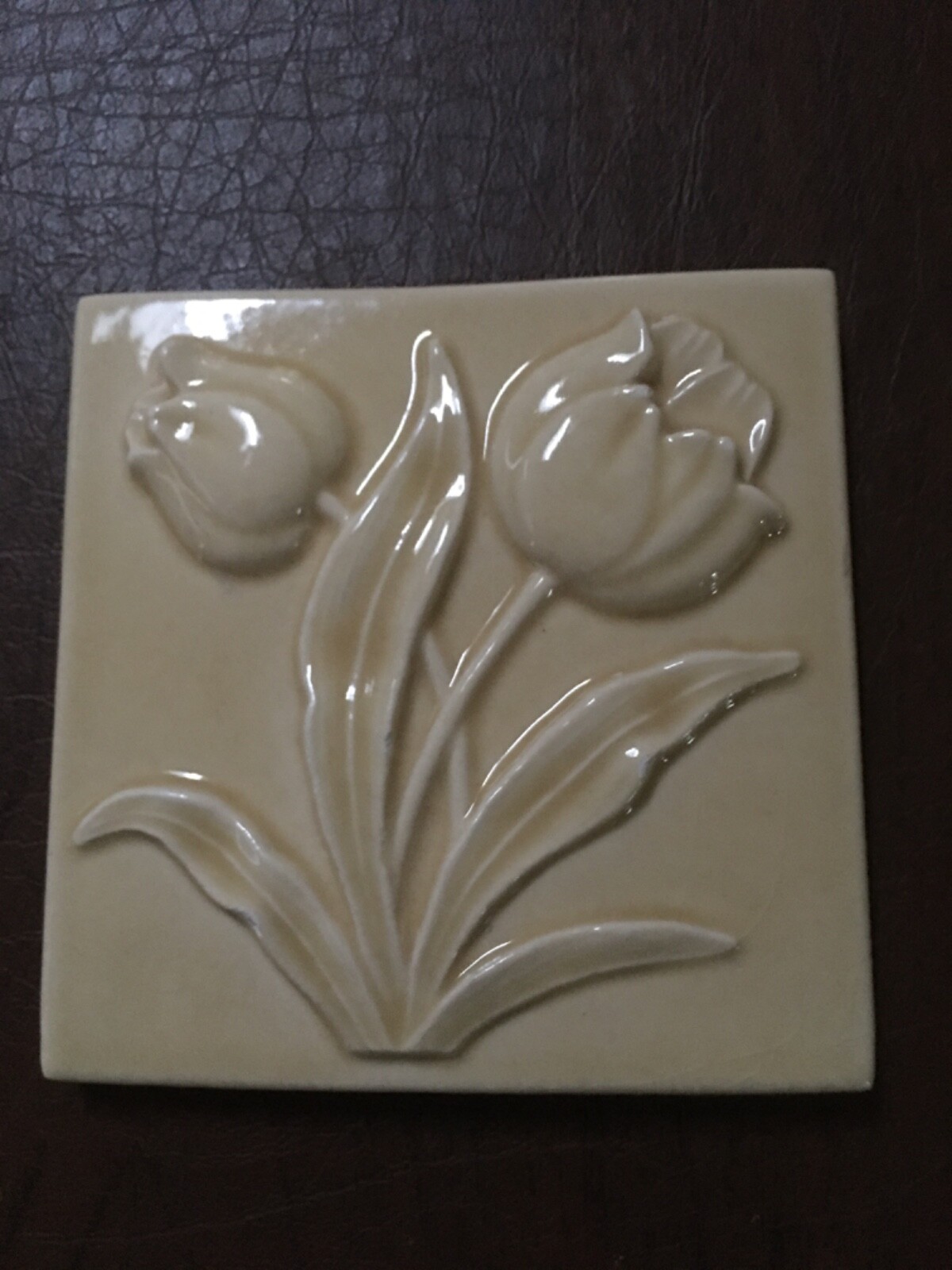 One Accent Piece Tile Ceramics Glazed New 4c4 inches