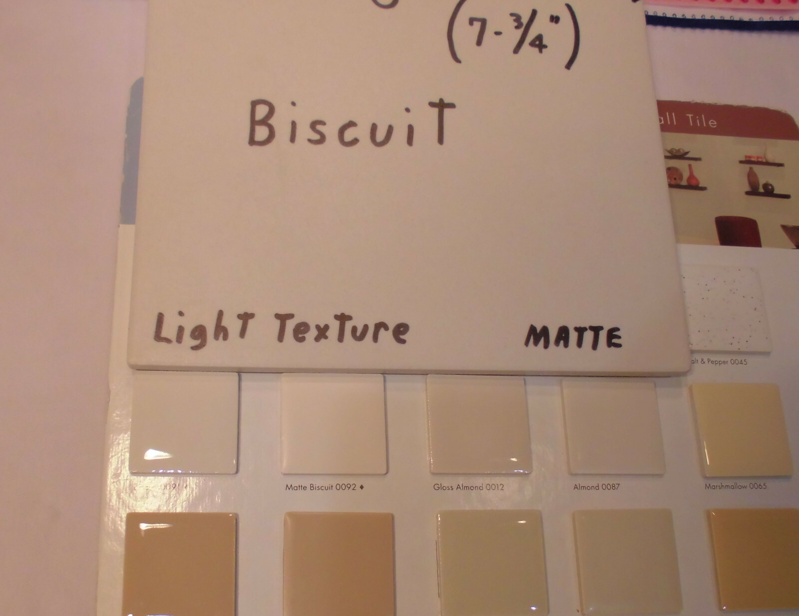 1 pc. *Biscuit Color* Porcelain-Ceramic Floor Tile: American Olean 8″ X 8″ NEW