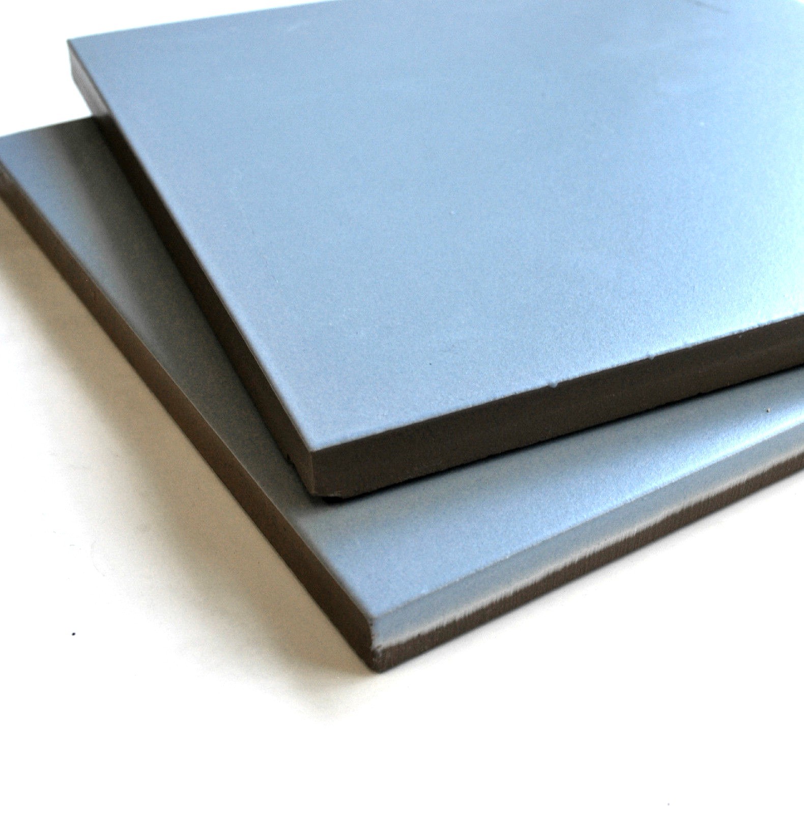 8X8 Solid Powder Blue Porcelain Stoneware Wall and Floor Tile (BOX OF 12)